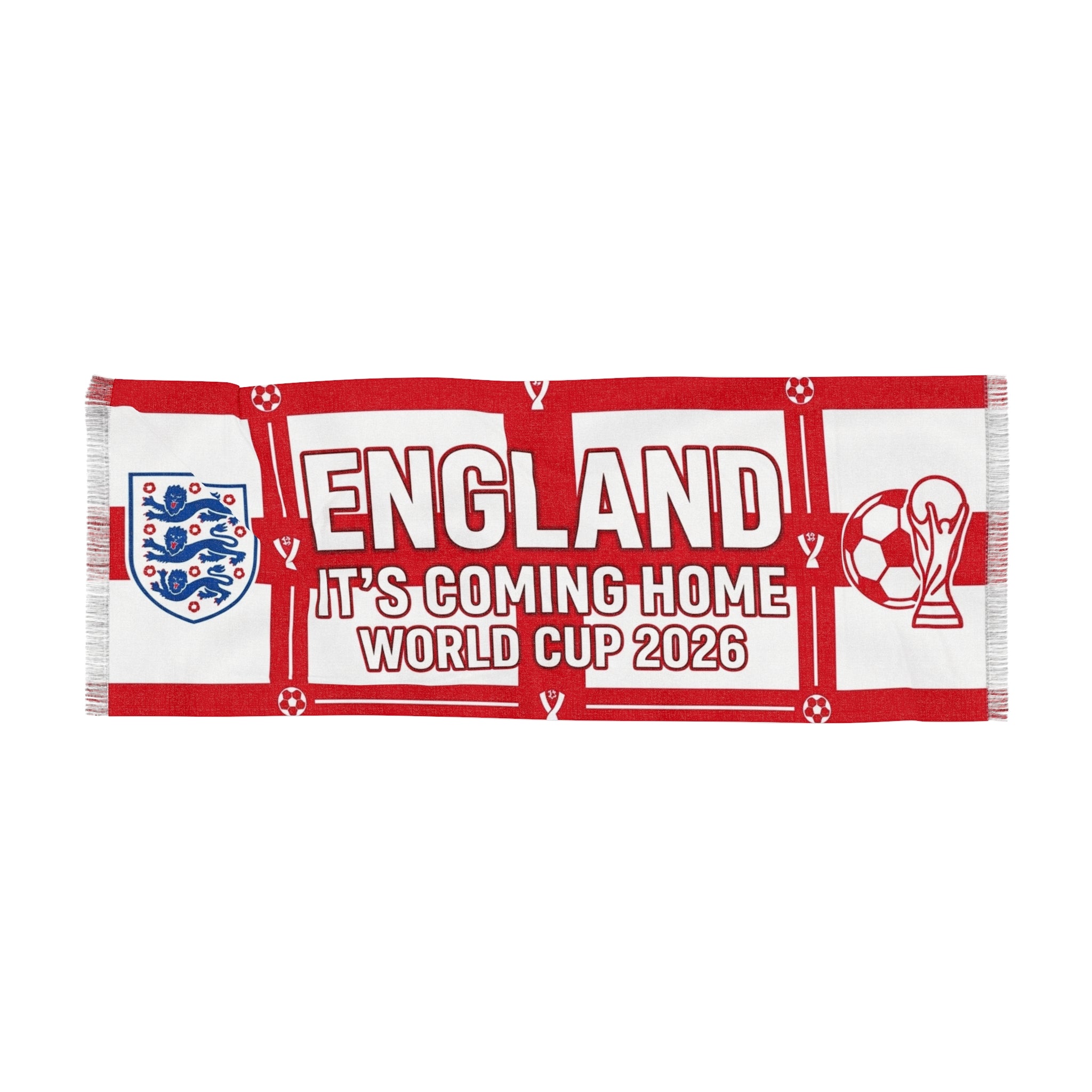 England 2026 World Cup Soccer Scarf