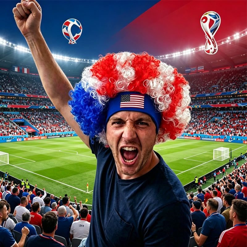 USA World Cup Fan Wig